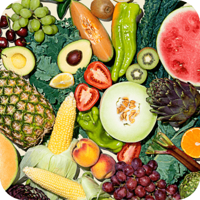 Assortment of produce