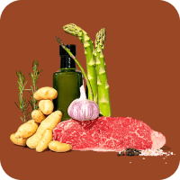 Image of meat, potatoes, and veggies