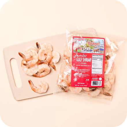 Jumbo gulf shrimp