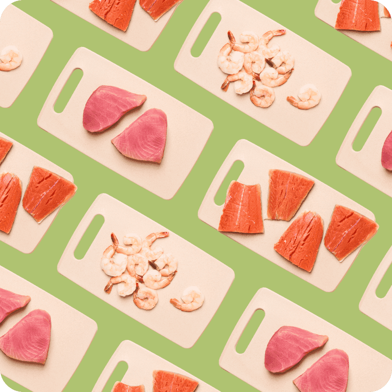 Assortment of fish cuts