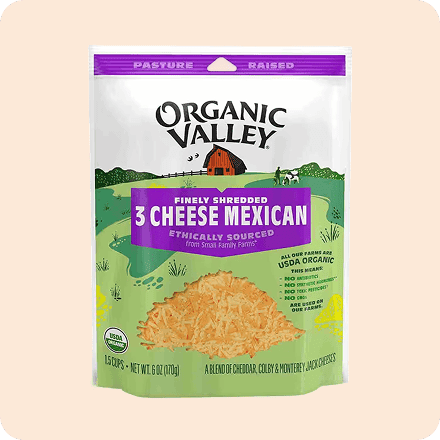 Shredded cheese blend