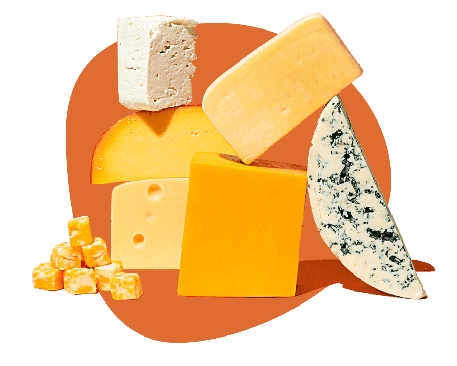 Assortment of cheeses