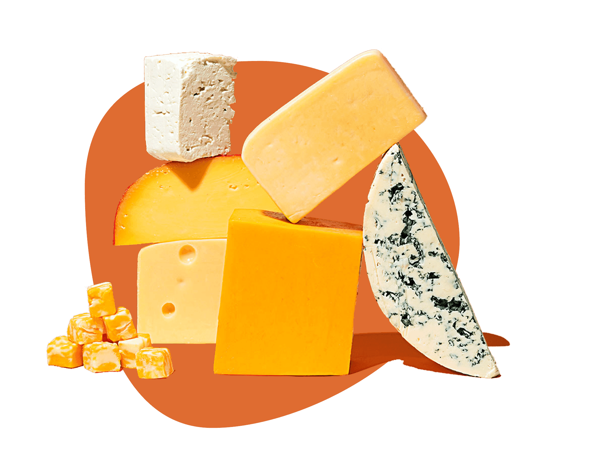 Assortment of cheeses