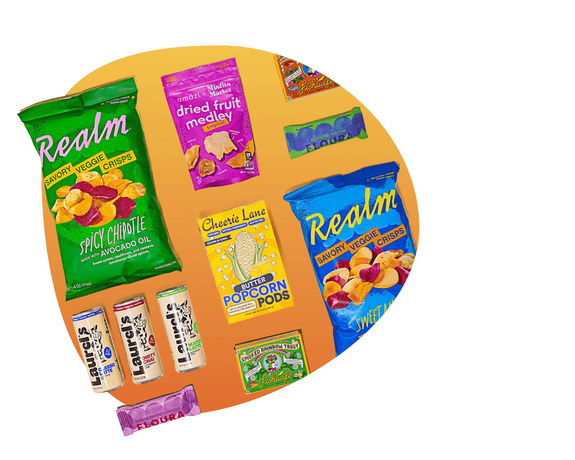 Assortment of snacks