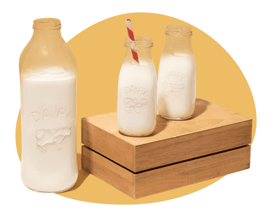 Image of glasses of milk