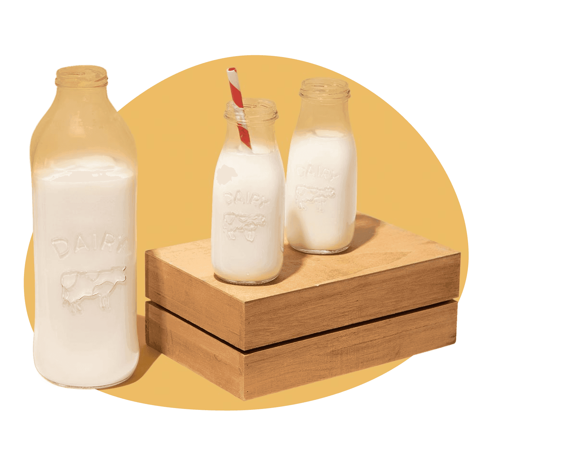Image of glasses of milk