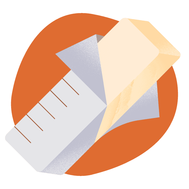 Block of Grade AA butter, the highest quality rating for butter in the USA