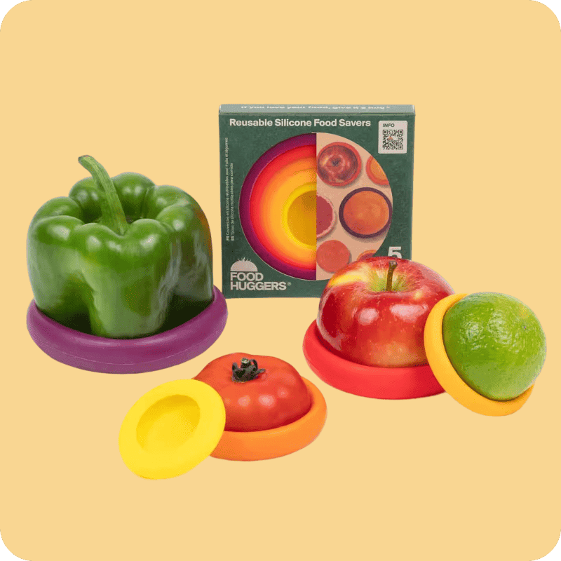 Fruit and vegetables in food huggers