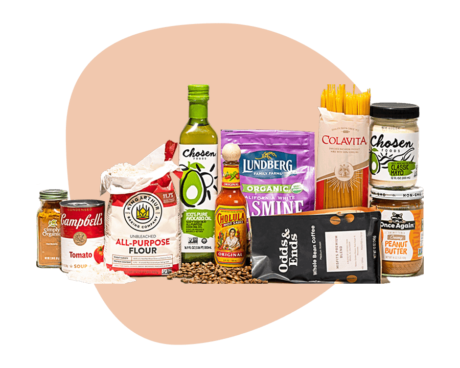 Assortment of pantry staples