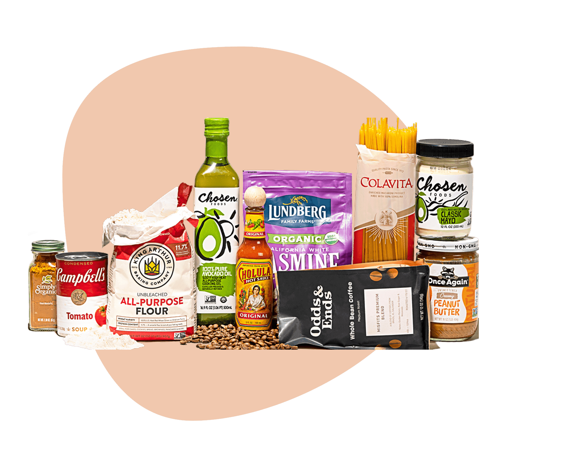 Assortment of pantry staples