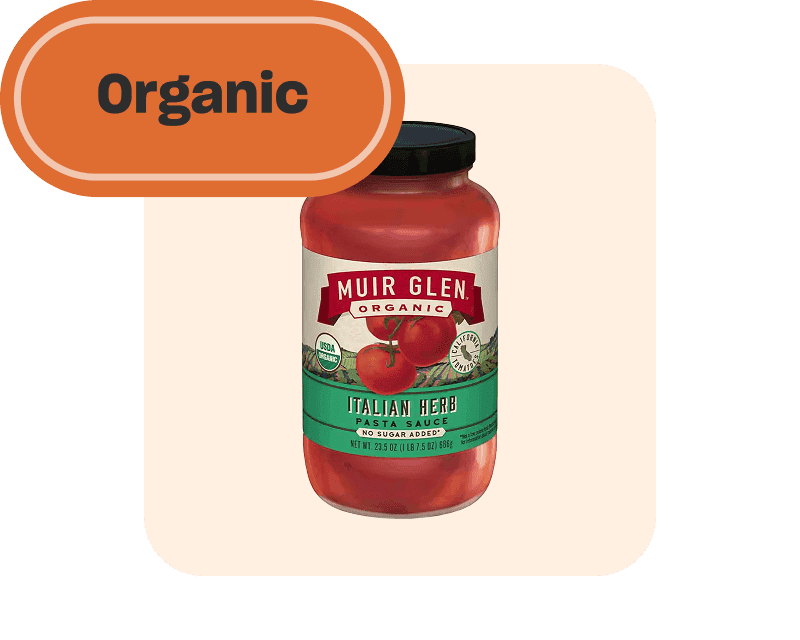 Organic tomato sauce 