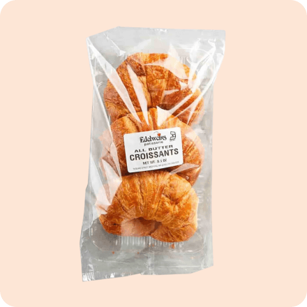 Edelweiss Patisserie Buttery Croissants available for baked goods delivery from Misfits Market